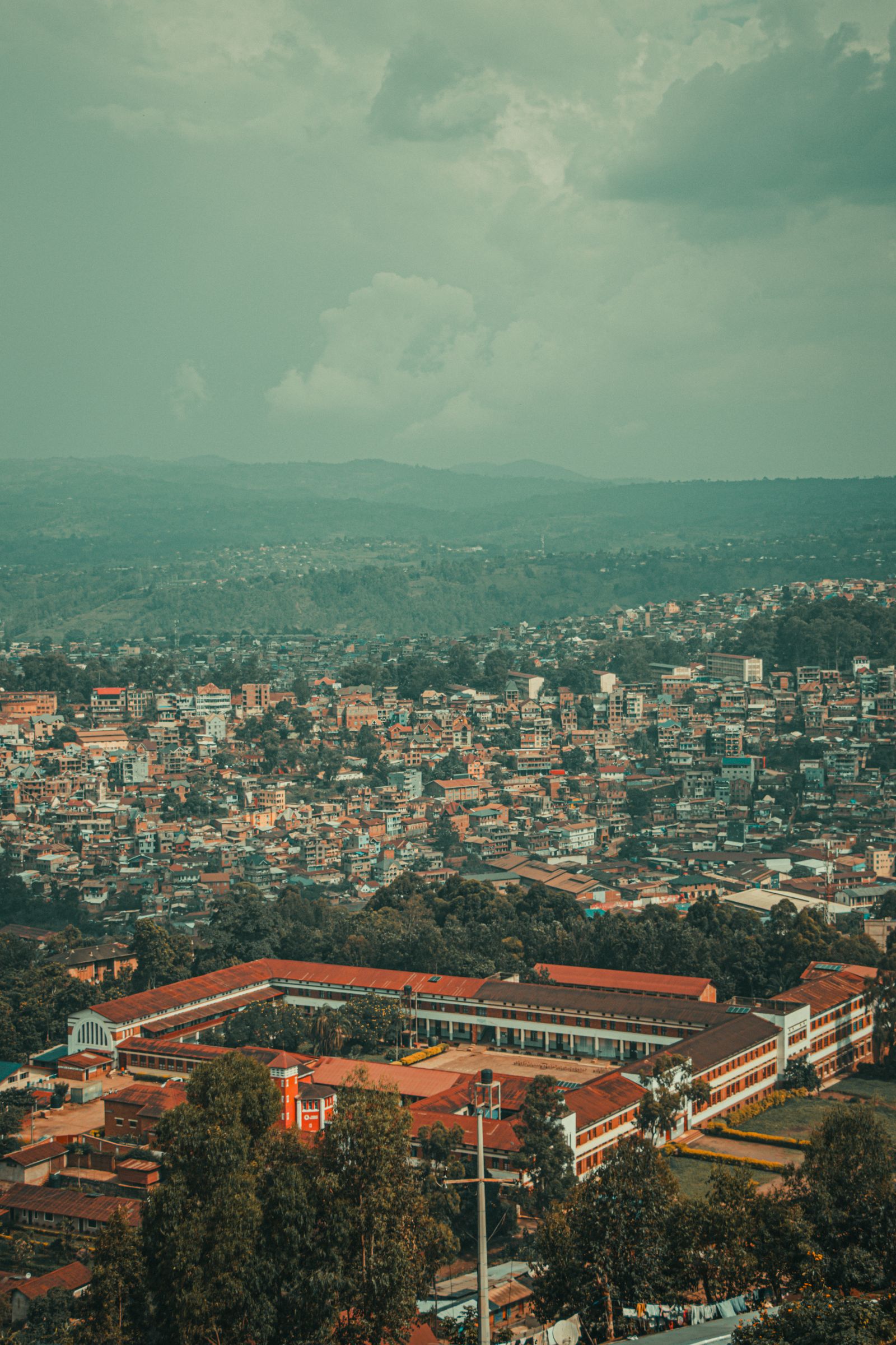 Bukavu spread across green hills in South Kivu.